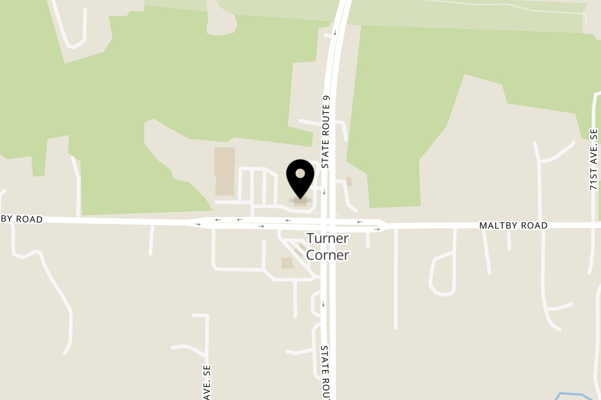 Map showing the location of Tacos Emporium & Market on 6621 Maltby Rd a in Snohomish